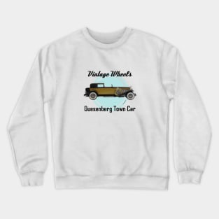 Vintage Wheels - Duesenberg Town Car Crewneck Sweatshirt